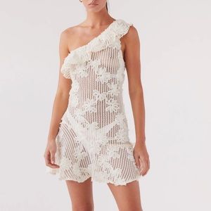 Peppermayo crochet mini dress